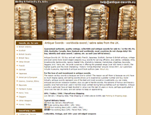 Tablet Screenshot of antique-swords.eu